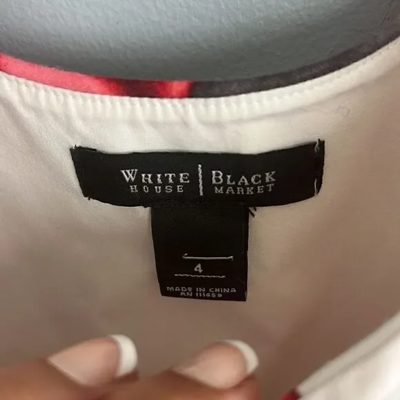 White House Black Market Women’s 4 floral sleeveless dress - Picture 6 of 14